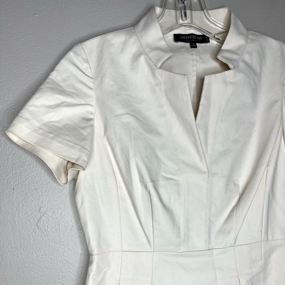 Lafayette 148 New York Cap Sleeve Sheath Dress Size 2 - Picture 2 of 8
